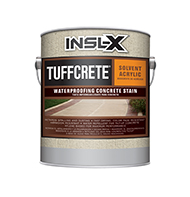 TSIGONIA PAINT SALES OF JERSEY CITY TuffCrete Solvent Acrylic Waterproofing Concrete Stain is a solvent-borne acrylic concrete stain designed for deep penetration into concrete surfaces. With excellent adhesion, this product delivers outstanding durability in a low-sheen, matte finish that helps to hide surface defects.

Excellent adhesion
Durable low sheen finish
Color fade resistant
Quick drying
Deep concrete penetration
Superior wear resistance
Apply in one coat as a stain or two coats as an opaque coatingboom